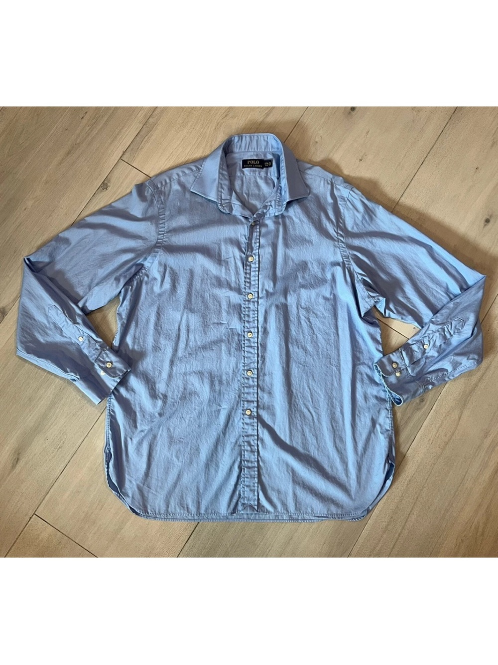 Polo by Ralph Lauren Light Blue Long-Sleeve Button-Down Shirt